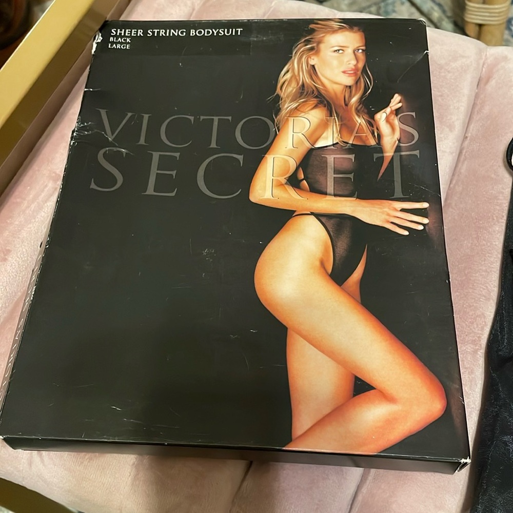 Victorias Secret Sheer String Bodysuit